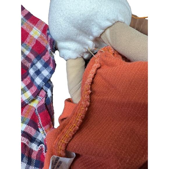 Vintage Nylon Hose Art Witch with Broomstick Halloween - Picture 7 of 12